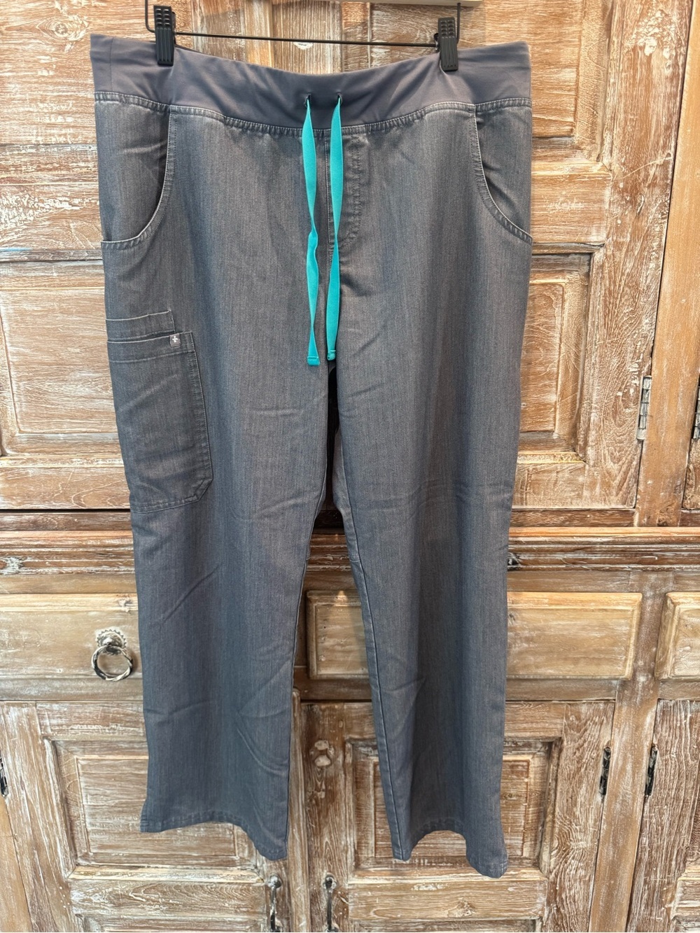 FIGS Gray Scrubs Pant Medical Nurse Dental Style T21004P Size Large
